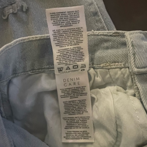 Kensie Size 4/27 Skinny High Rise Distressed Light Blue Jeans - No Hem. Euc - Picture 10 of 10